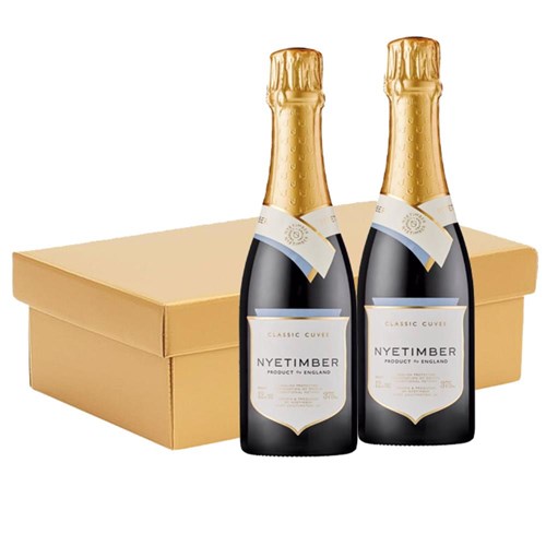 Nyetimber Classic Cuvee English Sparkling 37.5cl Twin Hamper Gift Box